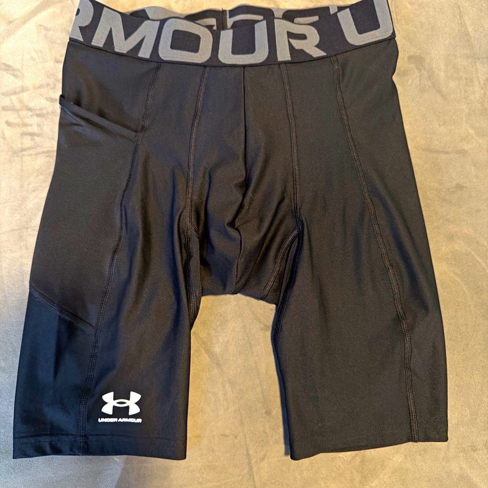 Under Armour HeatGear Men's Compression Boxer Brief Black/Gray Sz M 1 Pack